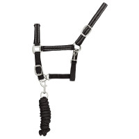 Cabresto Sintético com Corda Refletiva Supreme Preto