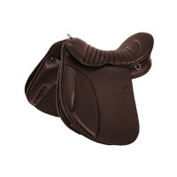 Sela de Trekking Chetak em Couro Supreme Preto