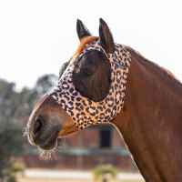 Máscara Anti-Moscas em Lycra com Protetor de Orelhas Pro-Tech Leopardo
