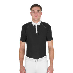 Polo de competição Masculino de Manga Curta com Botões Equestro Polo de competição Masculino de Manga Curta com Botões Equestro