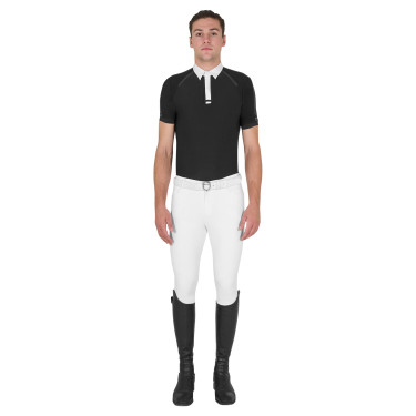 Polo de competição Masculino de Manga Curta com Botões Equestro Polo de competição Masculino de Manga Curta com Botões Equestro