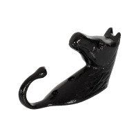 Gancho para Suporte de Cabeçada Cabeça de Cavalo em Alumínio Colorido Umbria Equitazione Preto Gancho para Suporte de Cabeçada Cabeça de Cavalo em Alumínio Colorido Umbria Equitazione Preto