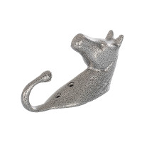 Gancho para Suporte de Cabeçada Cabeça de Cavalo em Alumínio Colorido Umbria Equitazione Preto