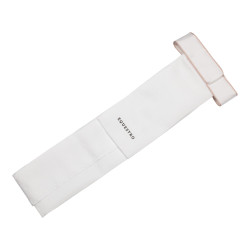 Gravata de dressage com logotipo de strass Equestro Branco / rosa camafeu