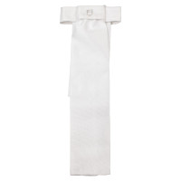 Gravata de dressage com logotipo de strass Equestro Branco / branco