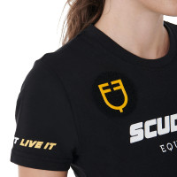 T-shirt Feminino Scuderia Equestro em Algodão Equestro Preto