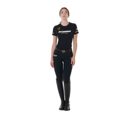 T-shirt Feminino Scuderia Equestro em Algodão Equestro Preto