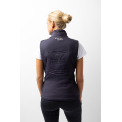 Colete acolchoado sem mangas Isabelle feminino B Vertigo Azul-marinho escuro