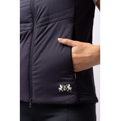 Colete acolchoado sem mangas Isabelle feminino B Vertigo Azul-marinho escuro