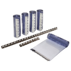 Conjunto de cortinas de tiras de PVC 30 x 225 cm x 3 mm
