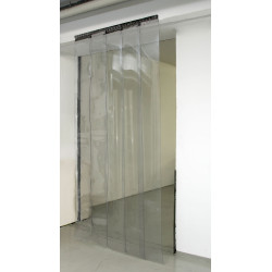 Conjunto de cortinas de tiras de PVC 30 x 225 cm x 3 mm Conjunto de cortinas de tiras de PVC 30 x 225 cm x 3 mm