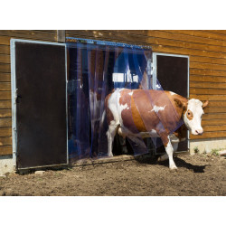 Conjunto de cortinas de tiras de PVC 30 x 225 cm x 3 mm Conjunto de cortinas de tiras de PVC 30 x 225 cm x 3 mm