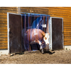Conjunto de cortinas de tiras de PVC 30 x 225 cm x 3 mm Conjunto de cortinas de tiras de PVC 30 x 225 cm x 3 mm