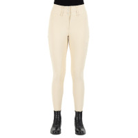 Calça de equitação Euro-Star Aurelia Competition Grip Connect Full Bege
