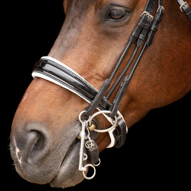 Bridão Impérial Riding Olympia Preto / branco