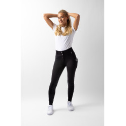 Calça com grip integral para todas as estações Horze Mira Preto