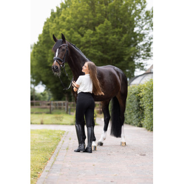 Calça com grip integral para todas as estações Horze Mira Preto