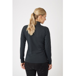 T-shirt Horze Karla technique femme Bois flotté