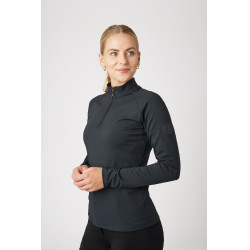 T-shirt Horze Karla technique femme Bois flotté