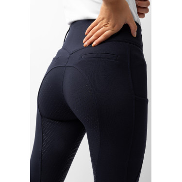 Calça com grip integral para todas as estações Horze Mira Marinho escuro Azul