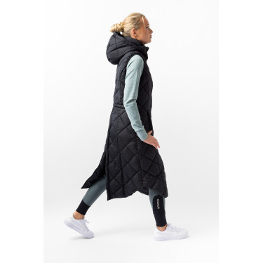 Colete acolchoado longo sem mangas Gem B Vertigo Beleza negra Preto Colete acolchoado longo sem mangas Gem B Vertigo Beleza negra Preto