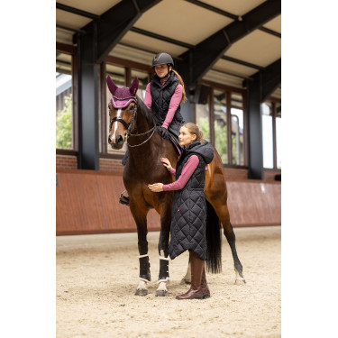 Colete acolchoado longo sem mangas Gem B Vertigo Beleza negra Preto Colete acolchoado longo sem mangas Gem B Vertigo Beleza negra Preto