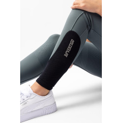 Calça de equitação de inverno Elea grip integral B Vertigo Verde alecrim Cinzento