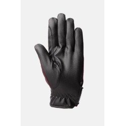 Luvas de equitação para todas as estações Young Rider Perla Horze Fudge / castanho bordô Bord&amp;ocirc;