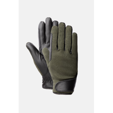 Luvas de equitação para todas as estações Young Rider Perla Horze Kambada / dragão verde escuro Kaki