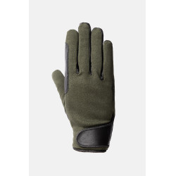 Luvas de equitação para todas as estações Young Rider Perla Horze Kambada / dragão verde escuro Kaki