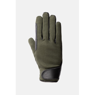 Luvas de equitação para todas as estações Young Rider Perla Horze Kambada / dragão verde escuro Kaki