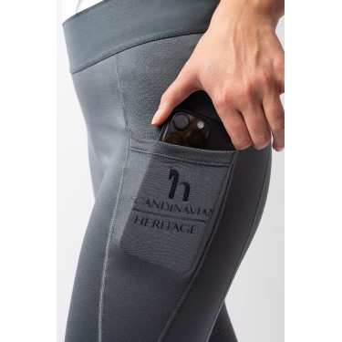 Legging Horze Maia com grip integral feminino com bolso para celular Legging Horze Maia com grip integral feminino com bolso para celular