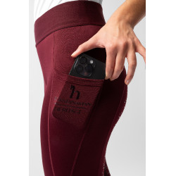Legging Horze Maia com grip integral feminino com bolso para celular Legging Horze Maia com grip integral feminino com bolso para celular