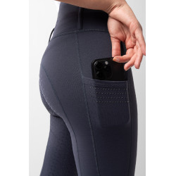 Legging de meia-estação Serena com grip integral Horze Tinta marinha Azul-marinho