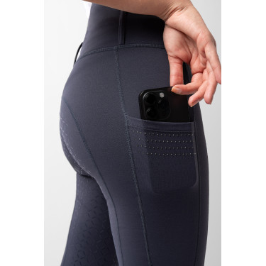 Legging de meia-estação Serena com grip integral Horze Tinta marinha Azul-marinho