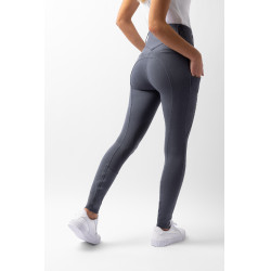 Calças Horze Mira com joelheiras grip Azul tempestade