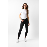 Calça Horze de cintura alta Young Rider Alena feminina Beleza negra Preto Calça Horze de cintura alta Young Rider Alena feminina Beleza negra Preto
