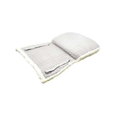 Amortecedor em Algodão e Lã Polar Sintética Burioni Branco