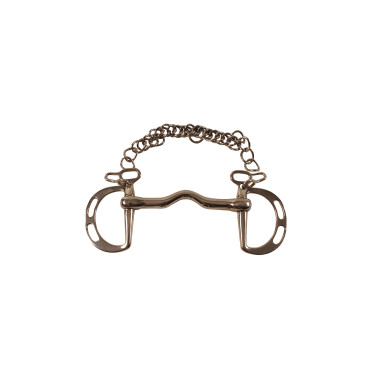 Mors Uxeter em aço inoxidável não articulado Umbria Equitazione Mors Uxeter em aço inoxidável não articulado Umbria Equitazione