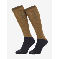 Meias de concurso LeMieux 2 pares Gengibre Castanho