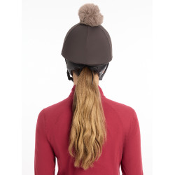 Toque My LeMieux para capacete Cinza Bordô Toque My LeMieux para capacete Cinza Bordô