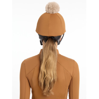 Toque My LeMieux para capacete Gengibre Castanho Toque My LeMieux para capacete Gengibre Castanho