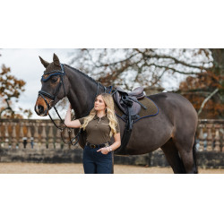 Tapete LeMieux Camurça Close Contact Quadrado Alpino Castanho