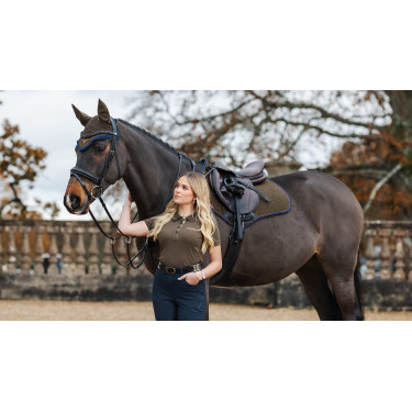 Tapete LeMieux Camurça Close Contact Quadrado Alpino Castanho