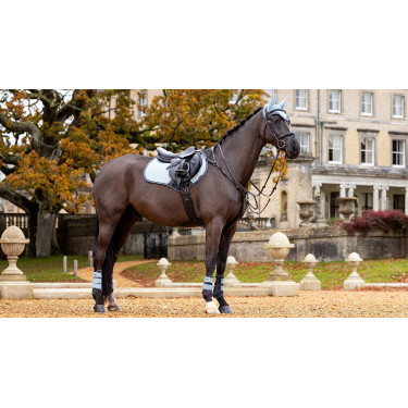 Tapete LeMieux Camurça Close Contact Quadrado Geleira Azul