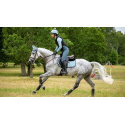 Tapete LeMieux Camurça Close Contact Quadrado Geleira Azul