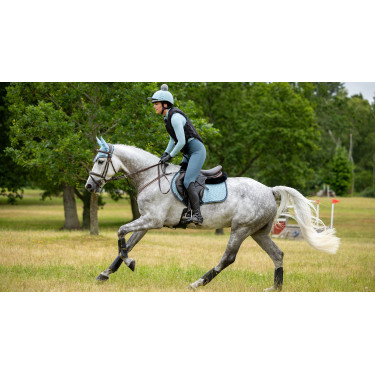 Tapete LeMieux Camurça Close Contact Quadrado Geleira Azul