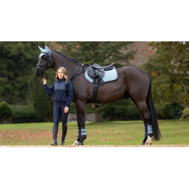 Tapete LeMieux Camurça Close Contact Quadrado Geleira Azul