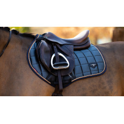 Tapete LeMieux Loire Classic Close Contact Square Petróleo Azul