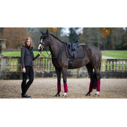 Tapete LeMieux Suede Dressage Square Cinza Bord&amp;amp;amp;amp;amp;ocirc;